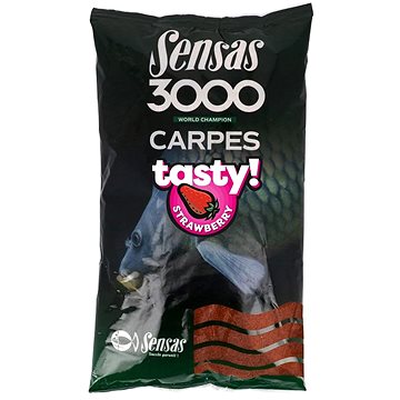 Sensas 3000 Carp Tasty Strawberry 1kg (3297830406929)