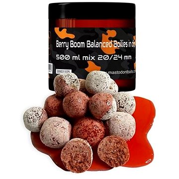 Mastodont Baits Balanced Boilie in dip Berry Boom 20/24mm 500ml (8594187922948)