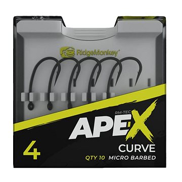 RidgeMonkey Ape-X Curve Barbed 10ks (RYB910379nad)