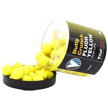 Vitalbaits Pop-Up Nutty Crunch Fluor Yellow 14mm 80g (5155279518482)