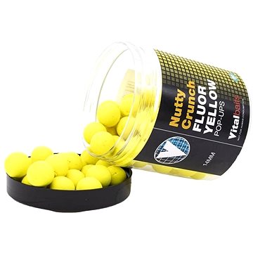 Vitalbaits Pop-Up Nutty Crunch Fluor Yellow 18mm 80g (5155279518499)