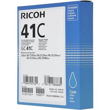 Ricoh GC41C azurový (405762)