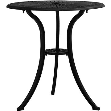 Zahradní stůl černý 62 × 62 × 65 cm litý hliník, 315580 (315580)