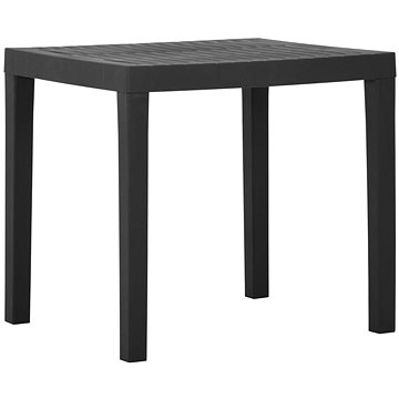 Zahradní stůl šedý 79 × 65 × 72 cm plast, 315843 (315843)