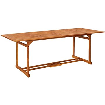 Zahradní jídelní stůl 220 × 90 × 75 cm masivní akáciové dřevo, 315946 (315946)