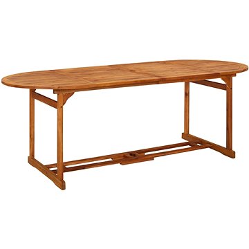Zahradní jídelní stůl 220 × 90 × 75 cm masivní akáciové dřevo, 315949 (315949)