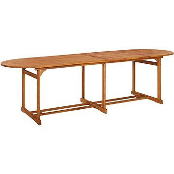Zahradní jídelní stůl 280 × 90 × 75 cm masivní akáciové dřevo, 315950 (315950)