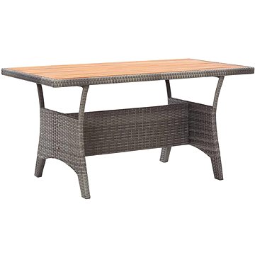 Zahradní stůl šedý 120 × 70 × 66 cm masivní akáciové dřevo, 316586 (316586)