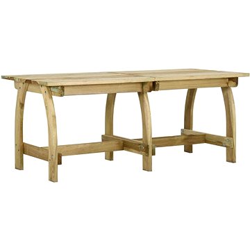 Zahradní stůl 220 × 74 × 75 cm impregnované borové dřevo, 318405 (318405)