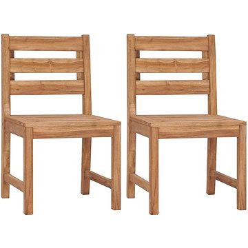 Zahradní židle 2 ks masivní teakové dřevo, 315614 (315614)