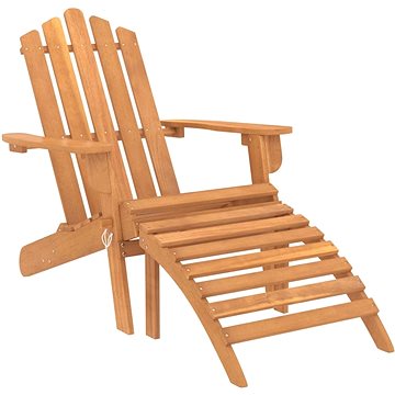 Zahradní židle Adirondack s podnožkou masivní akáciové dřevo, 316831 (316831)