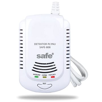 Detektor hořlavých a výbušných plynů SAFE 808 - hlásič zemního plynu (SAFE 808)