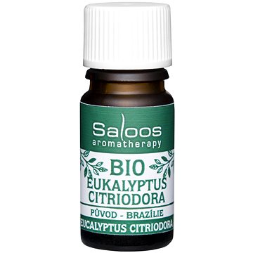 Saloos 100% Bio přírodní esenciální olej Eukalyptus Citriodora 5 ml (8594031322856)