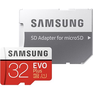 Samsung MicroSDHC 32GB EVO Plus + SD adaptér (MB-MC32GA/EU)