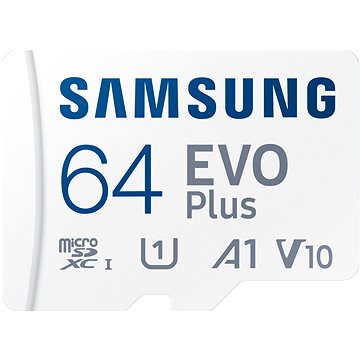 Samsung MicroSDXC 64GB EVO Plus + SD adaptér (MB-MC64KA/EU)