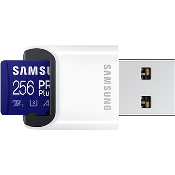 Samsung MicroSDXC 256GB PRO Plus + USB adaptér (MB-MD256KB/WW)