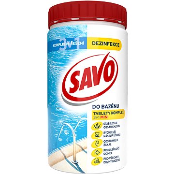 SAVO bazén - Tablety chlorové MINI KOMPLEX 3v1 0,76kg (8720182369703)