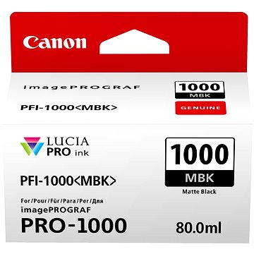 Canon PFI-1000MBK matná černá (0545C001)
