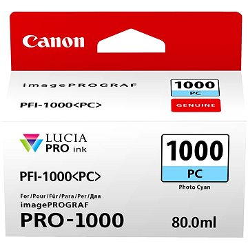 Canon PFI-1000PC foto azurová (0550C001)
