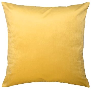 Scanquilt dekorační povlak na polštář Velvet žlutá (35903)