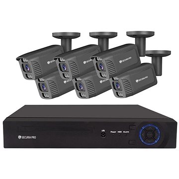 Securia Pro kamerový systém NVR6CHV4S-B smart, černý (02278)