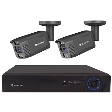 Securia Pro kamerový systém NVR2CHV5S-B smart, černý (02300)