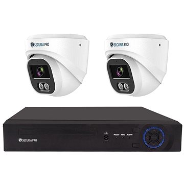 Securia Pro kamerový systém NVR2CHV5S-W DOME smart, bílý (02303)