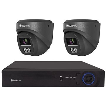 Securia Pro kamerový systém NVR2CHV4S-B DOME smart, černý (02272)