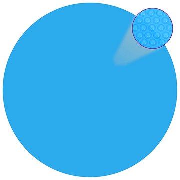 Kryt na bazén modrý 417 cm PE (92146)