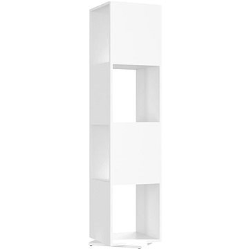 Shumee otočná skříňka bílá 34,5×34,5×147,5 cm dřevotříska, 339557 (339557)