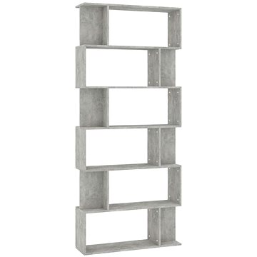Shumee zástěna betonově šedá 80×24×192 cm dřevotříska, 800094 (800094)