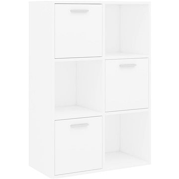 Shumee úložná skříňka bílá 60×29,5×90 cm dřevotříska, 801134 (801134)