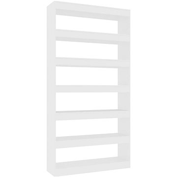 Shumee dělící stěna bílá 100×30×198 cm kompozitní dřevo, 811772 (811772)
