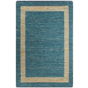 Ručně vyráběný koberec juta modrý 120x180 cm (133735)