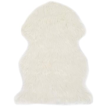 Koberec 60x90 cm umělá ovčí kůže bílý (284710)