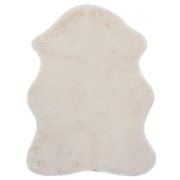 Koberec 65x95 cm umělá králičí kožešina krémový (285110)