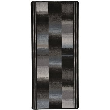 Koberec běhoun gelový podklad černý 67×120 cm (322398)