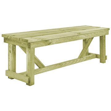 Zahradní lavice 140 cm impregnované borové dřevo (44899)