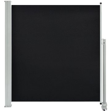 SHUMEE Zástěna boční, černá 140 x 300cm (45190)