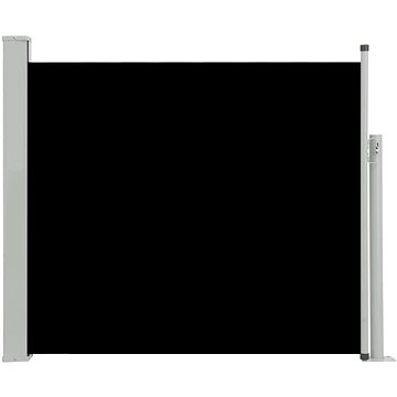 Zatahovací boční markýza / zástěna na terasu 100 x 300 cm černá (48370)