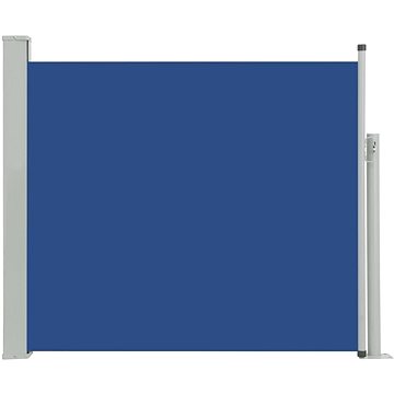 Zatahovací boční markýza / zástěna na terasu 100 x 300 cm modrá (48372)