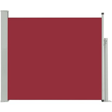 Zatahovací boční markýza / zástěna na terasu 100x300 cm červená (48373)