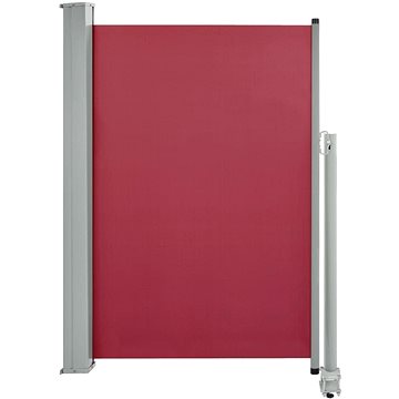 Zatahovací boční markýza / zástěna na terasu 120x300 cm červená (48345)