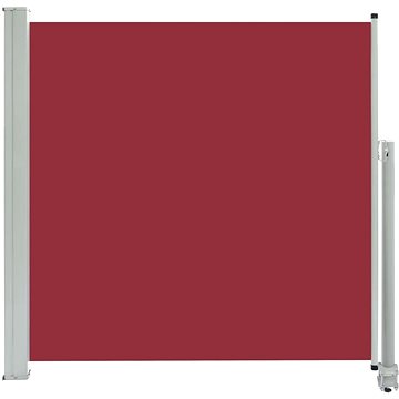 Zatahovací boční markýza / zástěna na terasu 160x300 cm červená (48351)