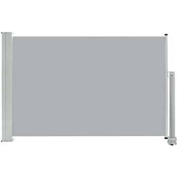 Zatahovací boční markýza / zástěna na terasu 60 x 300 cm šedá (48354)