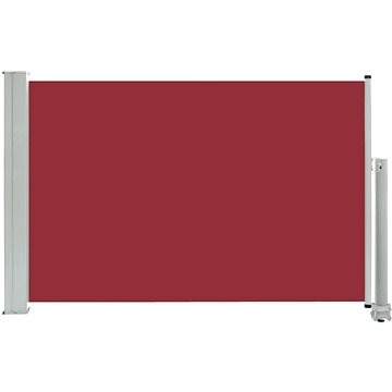 Zatahovací boční markýza / zástěna na terasu 60x300 cm červená (48357)