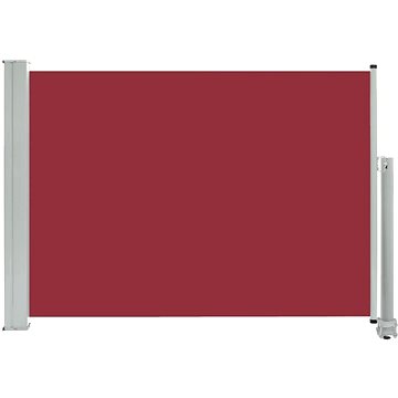 Zatahovací boční markýza / zástěna na terasu 80x300 cm červená (48363)