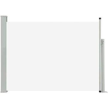 Zatahovací boční markýza/zástěna na terasu 100 x 500 cm krémová (48383)