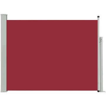 Zatahovací boční markýza/zástěna na terasu 140 x 500 cm červená (48397)