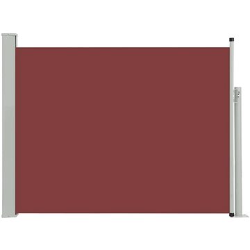 Zatahovací boční markýza/zástěna na terasu 140 x 500 cm hnědá (48399)